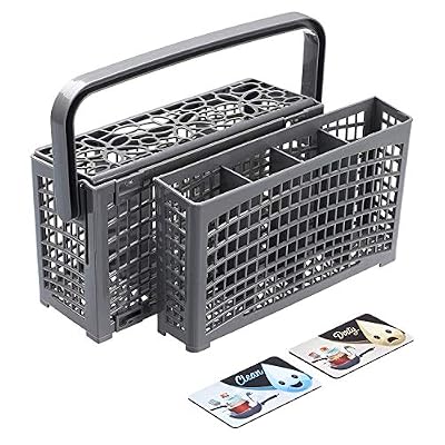 MP Pirol Panier à Couverts Universel 2 en 1 Divisible Pour Tous Les Lave-Vaisselle (23x8,5+4,5x13,5 cm) Utilisable Individuellement et Résistant à La Chaleur, Livré Avec Un Aimant Double Face
