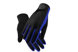RONGXG 1.5MM Wetsuit Gloves Stretchy Neoprene Scuba Diving Gloves for Women Men, Anti-slip Warm Snorkeling Dive Gloves Full Finger Paddle Kayaking Swimming Gloves Sailing Surfing Water Sports Gloves Mitts