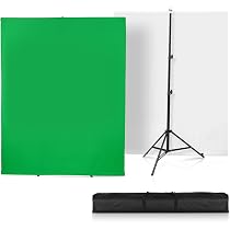 Toile De Fond Pop-Up Noir & Blanc 150x200cm - Neewer - Pour Photo/Video/Live