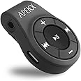 APEKX Clip Bluetooth Audio Adapter for Headphones, Headset, Speaker, Wireless Receiver with MIC for Hands-Free Call and Music