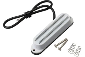 Yibuy Double Rail Coill Magnétique Micro Humbucker Guitare Électrique Blanc