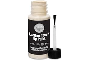THE SCRATCH DOCTOR Scratch Doctor Leather Touch up Paint | For Furniture, Sofas, Cars Seats, Shoes, Handbags 15ml (Cream)