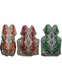 Indiatrendzs Wholesale 3 Pcs Of Lot Womens Kaftan Sleepwear Cover Up Kaftan Boho Maxi Dress
