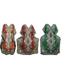 Indiatrendzs Wholesale 3 Pcs Of Lot Womens Kaftan Sleepwear Cover Up Kaftan Boho Maxi Dress
