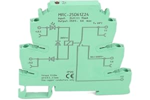 YWBL-WH Relay, MRC-25D61Z24 DC-DIN Rail Relay Ultra Thin PLC Relay 24V Output Amplifier Board, 230V AC/220V DC Output 250V AC 6A Electromagnetic Contact Interface Relay