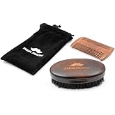 Pasha Shaving Sandal Ağacı Sakal & Bıyık Tarağı,%100 Doğal Sandal Ağacı, Statik Elektriği &Ouml;nler, Keseli Şık ve Taşınabilir Se