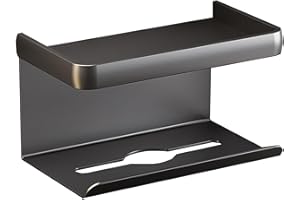 ARMYJY Aluminiumlegierung Küche Papierhandtuch Regal Für Küche,Papierhandtuchhalter Wandhalterung,Papierhandtuchregal Für Zuhause (C schwarzes Küchenpapier)