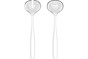 GUZZINI - Couverts À Salade "Dolcevita", Bio-Based Plastic, Mother of pearl, 28x10xh2, Blanc