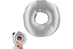 ADDLIVE Side Sleepers Ear Pillow - 28cm Donut Cushion With Hole and Invisible Zipper for Piercing Protection