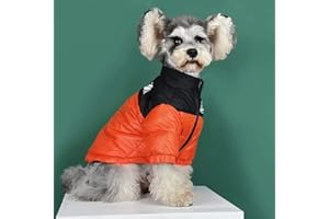 PQIQP Cappotto invernale per cani-90% piumino d'anatra per cani di piccola taglia media-addensare cappotto per cani giacca a vento cucciolo vestiti invernali per il freddo giornata di neve