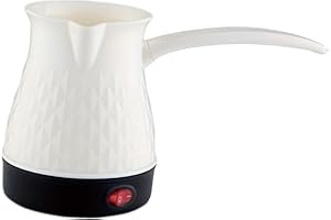 Sharplace Electric Turkish Coffee Pot Tea Kettle Comfortable Grip 600W Fast Boil 500ml Turkish Coffee Maker Pot Teapot Stainless Steel Heating Plate Multi Kettle for Mocha, Tea & Hot Chocolate