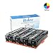Produktbild Airby® CF400X CF401X CF402X CF403 X 201X Toner kompatibel für HP Color LaserJet Pro MFP M277dw, M252dw, MFP M277n, M252n, 4 Stücke (Schwarz, Cyan, Gelb, Magenta)