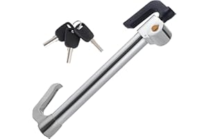 Knpwer Auto Lenkradschloss,Bremspedal Kupplungsschloss Versenkbarer Haken Wegfahrsperre Auto für Van Auto SUV Lkw Lkw Schwere Auto Auto Sicherheit mit 3 Schlüsseln