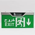 LED Emergency Exit Sign Light | Safety Escape Evacuation Indicator Sign Light | High Bright |220-265V |CLEARWAY (DOWN ARROW)