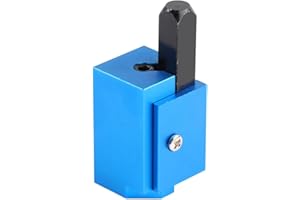 KSVS Hinge Recess Squaring Corner Chisel, Quickly Square Up Rounded Corners, Mortises, Door Installation, Framing, Woodworking Wood Chiseling Tool Round Recess (Blue)