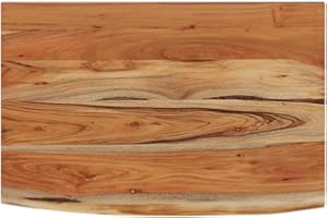 vidaXL Estante Pared Rectangular Madera Acacia Borde Vivo 60x40x3,8 cm