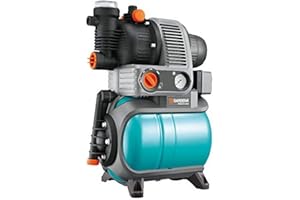 Gardena Groupe de Surpression 4000/5 Eco Comfort : Pompe Domestique, Protection Contre la Marche à Sec, Clapet Anti-Retour, 3 Raccords, Puissance du Moteur 850 W, Débit 3 500 L/H (1754-20)