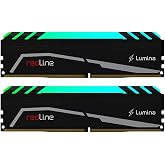 Mushkin REDLINE Lumina - DDR4 RGB Oyun DRAM - 16GB (2x8GB) UDIMM Bellek Kiti - 3200MHz (PC4-25600) CL-16-288-pin 1.35V Masa&uuml;s