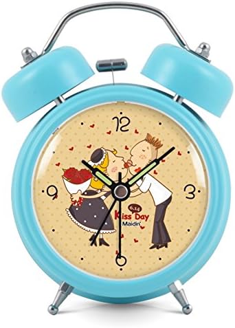 Pastoral quiet fashion Bell alarm clock/Double bells luminous simplicity creative alarm clock-G