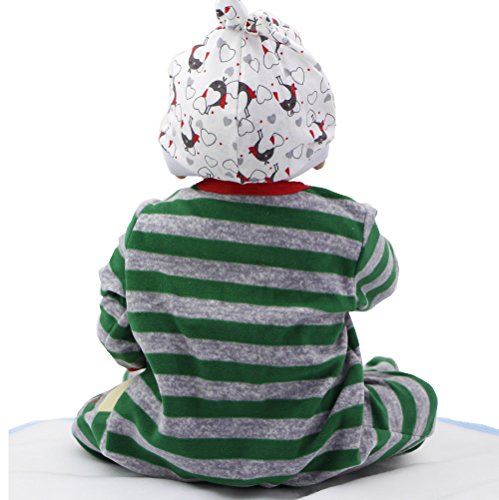 23 Inch Reborn Baby Doll Full Body Vinyl Realistic New Born Girl Baby Toyt With Free Pacifier Magnet