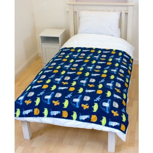 Childrens/Kids Boys Toy Story 3 Fleece Blanket/Bed Throw (120cm x 150cm) (Blue)