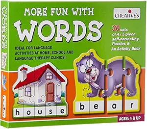 Creative Educational Aids P. Ltd. Birds; Animals Cat Word Puzzle for kids,Multicolor