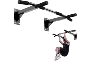 AZONELIFE Wall Mounted Chin Up Pull Up Bars Sports, Chinning Full Body Workout Bar, Chin-Up Bar Exercise Bracket for the Upper Body, Pull-up Strength Training with Non-Slip Handles for Home Gym Indoor