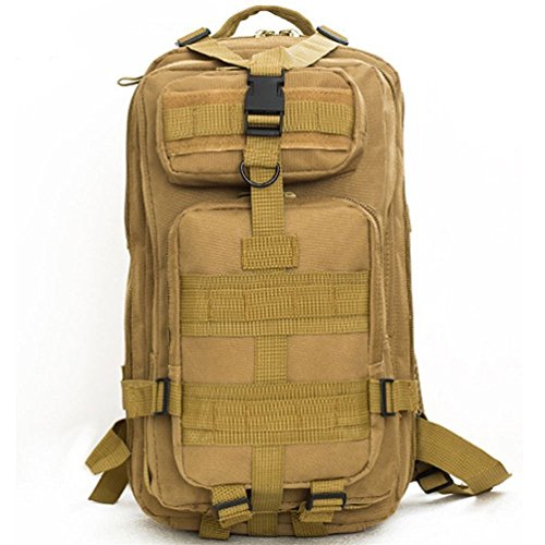 hmilydyk Tactical MOLLE Rucksack army Patrol 3P Military Sport Tasche für Camping Wandern Trekking wasserdicht 25L hautfarben