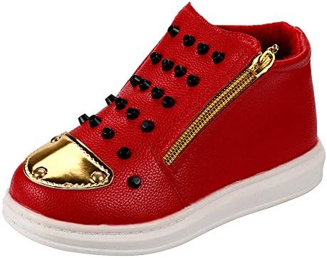 DBHAWKinEU Children Fashion Boys Girls Winter Thick Snow Baby Casual Shoes 183 (30, Red)