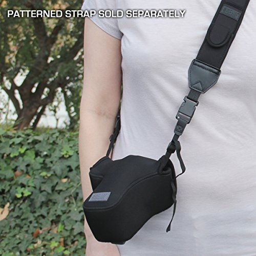 Borsello multitasche orizzontale con chiusura a zip e passante per cintura  - Nero -