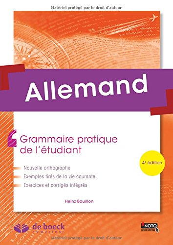 Télécharger Allemand : Grammaire pratique de l'étudiant PDF Livre eBook France Télécharger Allemand : Grammaire pratique de l'étudiant PDF Livre eBook France