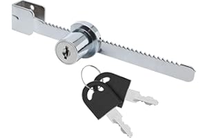 ZiYuya Reptile Vivarium Lock with Key Different, Sliding Terrarium Lock for Glass Door Showcase Displaycase Cabinet Ratchet Locks