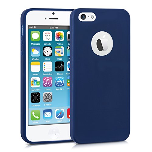 kwmobile Funda para Apple iPhone SE 5 5S - Carcasa para m vil en TPU Silicona - Protector Trasero en Azul Oscuro Mate reviews kwmobile Funda para Apple iPhone SE 5 5S - Carcasa para m vil en TPU Silicona - Protector Trasero en Azul Oscuro Mate