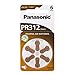 Price comparison product image Panasonic PR312 (PR41) Hearing Aid Batteries Zinc Air 6 x 10 (60 pieces)