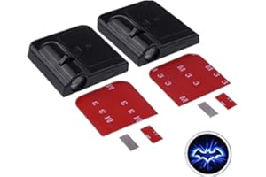 Youngine 2Pcs Wireless Car Door LED Projector Light Courtesy Welcome Bat Logo Shadow Lamp Ghost Light Battery Operated with Magnet Sensor