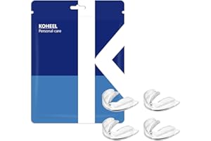 KOHEEL Moulable Gouttière Dentaire protège dents, Stoppe Le Bruxisme, Facile à façonner, empêcher le grincement des dents, bon pour le sommeil (4 petites)