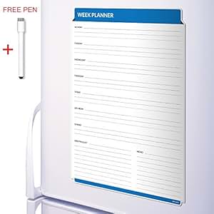 CKB LTD CHORE CHART Magnetic Fridge Board With Drywipe Marker White