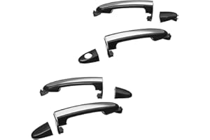 Viviance Avant Arrière Gauche Droite Extérieur Poignée De Porte De Voiture pour Hyundai Santa Fe 2007-2009 - Avant Gauche