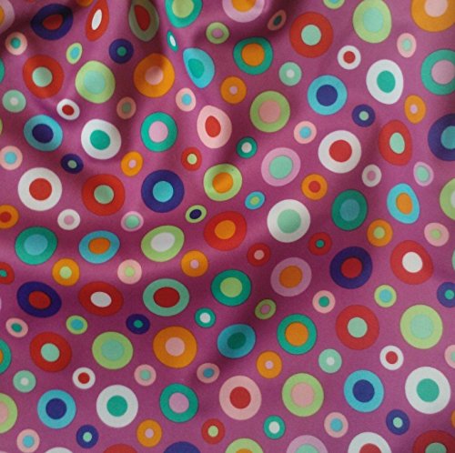 Patterned Cloth Nappy Wet Bag (Medium, Pink With Circles)