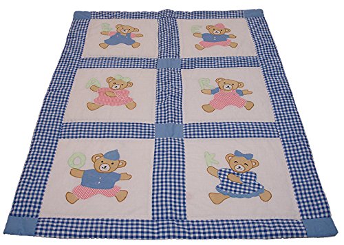 Preisvergleich Produktbild Kinder Patchwork Applikation Teddy Bär OK Baby Decke Q10