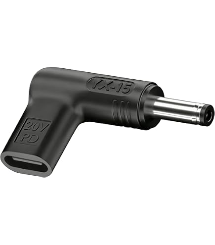 Artilits 5,5 x 1,7 mm USB C maschio a femmina, adattatore 19V DC Artilits 5,5 x 1,7 mm USB C maschio a femmina, adattatore 19V DC