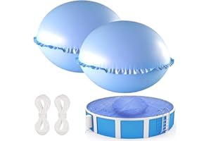 ADDLIVE 4 X 4 Pieds Coussin Piscine Hivernage, 2 Pcs Coussin Hivernage Piscine Hors Sol avec 2 Cordes de 15 Mètres, Oreiller de Piscine d'hiver pour la Plupart des Piscines, Spas, Petites Piscines