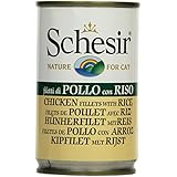Schesir Katzenfutter Hühnerfilet und Reis 140 g Dose, 8er Pack (8 x 140 g)