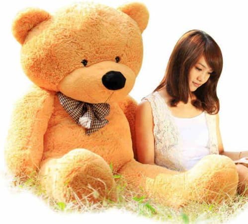 Lanna Siam® 55" Giant Huge big Cuddly Teddy Bear Toy Doll Soft Plush Stuffed Animal plush toys gift (Light Brown)
