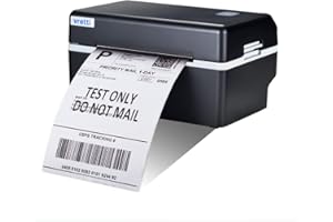 vretti Impresora De Etiquetas De Envío, Impresora De Etiquetas Térmicas 4x6 para Paquetes de Envío, Máquina de Etiquetas de Escritorio para Pequeñas Empresas UPS Ebay Amazon