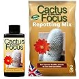 Growth Technology Cactus Soil, 2L and 100ml Nutrient Feed