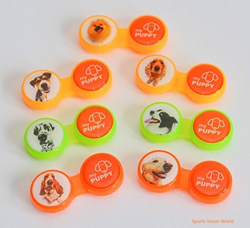 New 3 pcs My Puppy Contact Lens Storage / Soaking Case Pomeranian