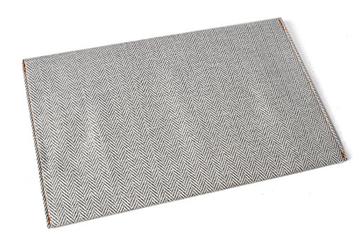 14-15 Zoll Laptop & Notebook Tweedstoff Tasche / Hülle / Sleeve / Schutzhülle / Smart Cover mit edlem Emblem-Verschluss perfekt für Apple MacBook Pro & Retina , Lenovo ThinkPad T440s T440 T440p L440 Flex 2 New X1 , HP 14-r103ng Stream EliteBook Folio , Dell Inspiron 14 , Fujitsu LifeBook E744 U904 S752 U772, MSI Ge40 , Schenker S403 Slim , Acer Travelmate P645 Stoff 5 (hellgrau/weiß) - 2