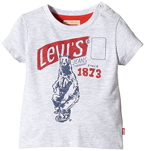 Levi's Baby-Boys Short Sleeve Ted T-Shirt, Grey (Light Grey Chine), 2 Years (Manufacturer Size:24 Months)