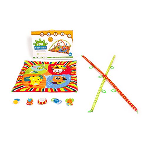 Kinderkraft Krabbeldecke Spieldecke Spielbogen Erlebnisdecke Spielmatte Babydecke Decke Rot - 2